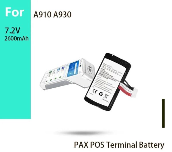 PAX A930 Uyumlu Batarya – 7.2V 2600mAh Lityum İyon Pil - Görsel 4