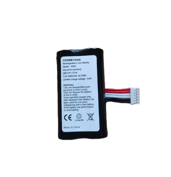 PAX A910 Uyumlu Batarya – 7.2V 2600mAh Lityum İyon Pil